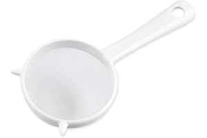 GEMINIMALL Gemini_mall Mesh Kitchen Sifter - Plastic Mesh Strainers Sieve,Colanders and Sieve with Handle for Tea Pasta Flour Rice Fruits Vegetable Large