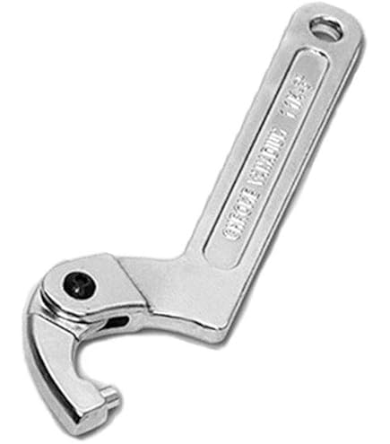 Chiave A Gancio Regolabile Per Bici E Moto - 3 Misure (32-76mm, 51-121mm, 115-170mm) In Acciaio Cromato - Foto 3