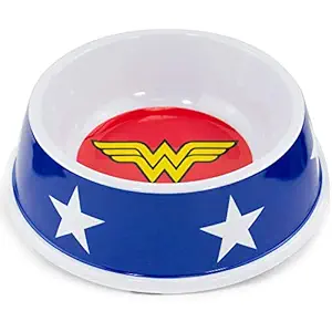 Buckle-Down PBWL1-MLM-7.5-WWBW Wonder Woman Pet Bowl, 8.2