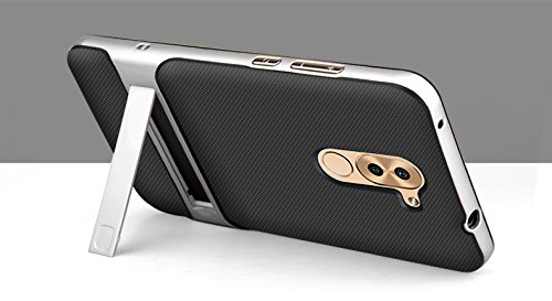 Huawei Honor 6X Funda - SMTR Calidad premium Cubierta Slim 2 in 1 TPU
PC Armor Funda sigilo bracket para Huawei Honor 6X Smartphone - Plata