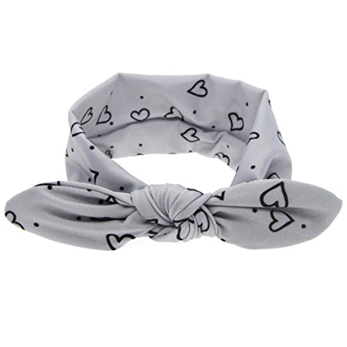 Haar Band Kolylong Einstellbar Kopfband Haarband Baby Mädchen Kaninchen Bogen Turban Knoten Headband (19*7cm (0 Monate bis 5 Jahre altes Kind))