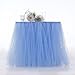 Produktbild Hinmay Tutu Tüll-Tischrock, Tischdecke, Rock, geeignet für Hochzeit, Party, Baby, Baden Geburtstag, Kuchen, Tisch, Mädchen, Prinzessin, Dekoration Free Size blau