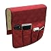 Produktbild Moon als Sofa-Armrest Caddy Organizer, Couch, zum Aufhängen mit Aufbewahrung Beutel Tasche für Bücher, TV-Fernbedienung-Controller für iPad, iPhone und Gewebe-Gläser mit Feder rot