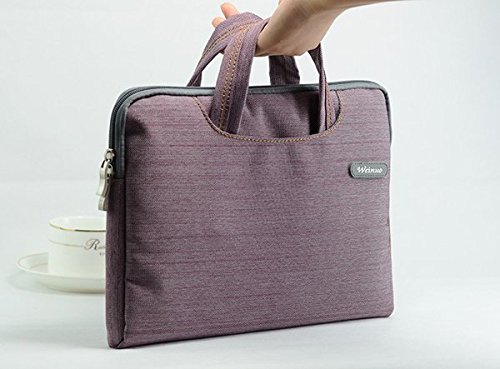 Bestdeal® Tragbar Ultra Dünne Tragetasche Hülle Tasche für 14.1″ Laptop, Notebook (Lila) - 2