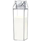 ACROWN Milk Water Bottle 750 ml Transparent Pack of 1 | Portable Milk Container, Reusable, Cute Plastic, For Juice Tea Jug Tr