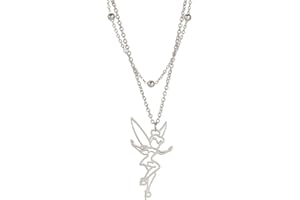 EUEAVAN Princesa Wendy Campanilla Colgante Collar Hada Pixie Angel Trendy Exquisita Mágica Bailarina Ballet Gargantilla Joyas Cuento de Hadas Cotización Niñas Mujeres Adolescentes