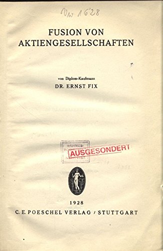 Fusion von aktiengesellschaften.