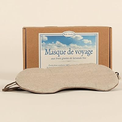 MILLE OREILLERS Masque de Voyage aux Trois Grains de Lavande Bio 10 x 22 cm