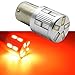 Produktbild Ruiandsion 1156 Auto LED Glühbirnen AC 6 V 5630 17SMD Rote LED für Auto Stop/Turn / Reverse/Rücklicht Birnen Lampen passen beide Negative Erde/Positive Erde (2 Stück)