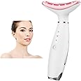 TERRIFI Skin Rejuvenation Beauty Device for Face and Neck Based Lift on Triple Action LED, Thermal, Vibration Technologies Lifts Tightens Sagging a Radiant Appearance (White)