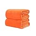 Produktbild asdomo Flanell Fleece Decken Wirft Luxus Soft Fuzzy Mikrofaser Baby Pet Decke für Single, Reisen, Twin, Full, Queen Oder King Size Bett, Polyester, Orange, 180*200cm