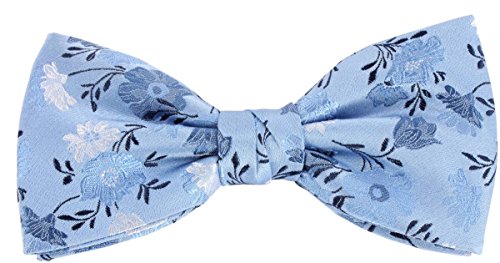 Preisvergleich Produktbild Blaue Blumen Silk Fliege von Knightsbridge Neckwear