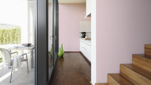 A.S. Création Vliestapete mit Glitter Life 3 Tapete Unitapete 10,05 m x 0,53 m metallic rosa Made in Germany 303219 3032-19 - 4