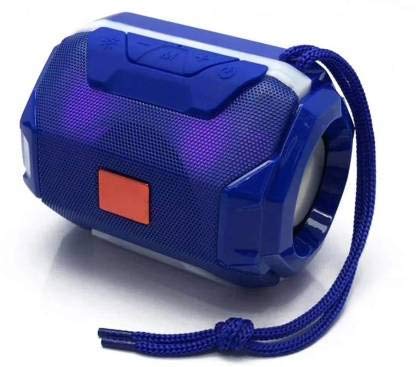 Hello Mobile Portable Bluetooth Speaker A005 5w with Fm, Aux, USB and Flashing Multi Color LED Disco Light Speaker Mod Compatible with Laptop, Mobile, Tablet (Random Color) (Blue)