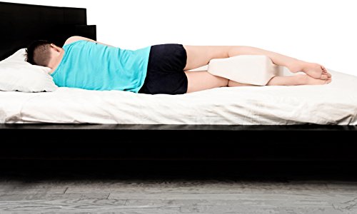 Knie-Kissen von Cush Comfort – Extra langes Knie-Unterstützungskissen für eine gerade Ausrichtung der Wirbelsäule während dem Schlaf - 5