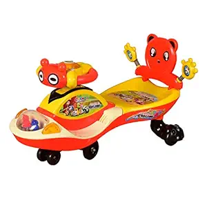 Cosmo Baby Magic Ride on Car with Twin LED Lights & Musical Rhymes 360?Twister for Kids Boys and Girls ( 1 Year to 4 Years,Red)