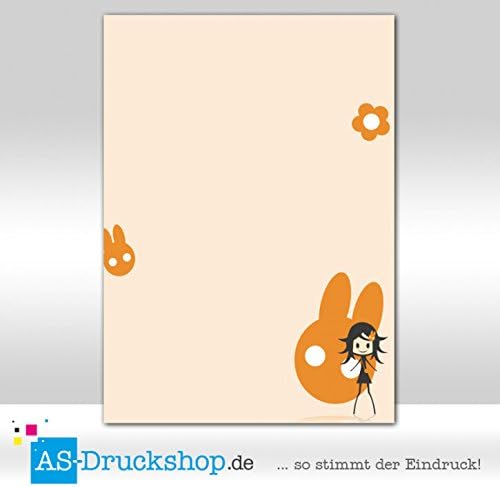 Design Paper Manga and Comic Orange 100 Sheets DIN A5 90 g Offset Paper