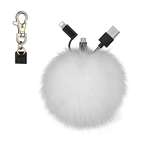 Keychain Charging Cable, Also Wsed As Emergency Charging Cable Compatible Iphones Ipad Smartphones Ssing Android And Type C,B