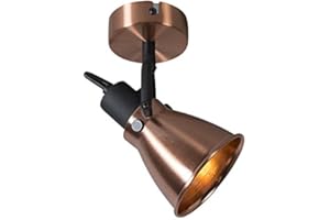 Qazqa - Klasyczna miedź punktowa - Jos 1 - E14 | 1 światło - Metal - Odpowiednie dla Oświetlenie wewnętrzne,Jadalnia,Kuchnia,Sypialnia,Salon