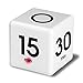 Produktbild Timer Timing Uhr, mamum Uhr Timer Alarm-Cube Digital 5, 15, 30, 60 Minuten Management weiß Einheitsgröße weiß