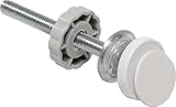 IB-Style – Treppengitter / Türgitter BERRIN | Erweiterbar durch Verlängerungen | 75 – 175 cm | Auto-Close – automatisches Schließen | Metall Weiß| Spannbreite 95 – 105 cm - 7