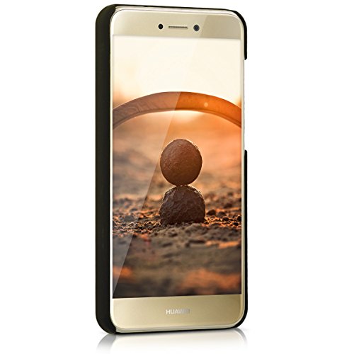 kwmobile Funda para Huawei P8 Lite  2017  - Carcasa Posterior de  Madera  - Case Protector  Duro  en  marr  n Claro 