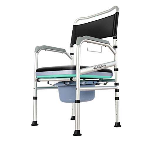 Buy SXRL Folding Commode Chair Liners Adjustable, Free Standing Toilet ...