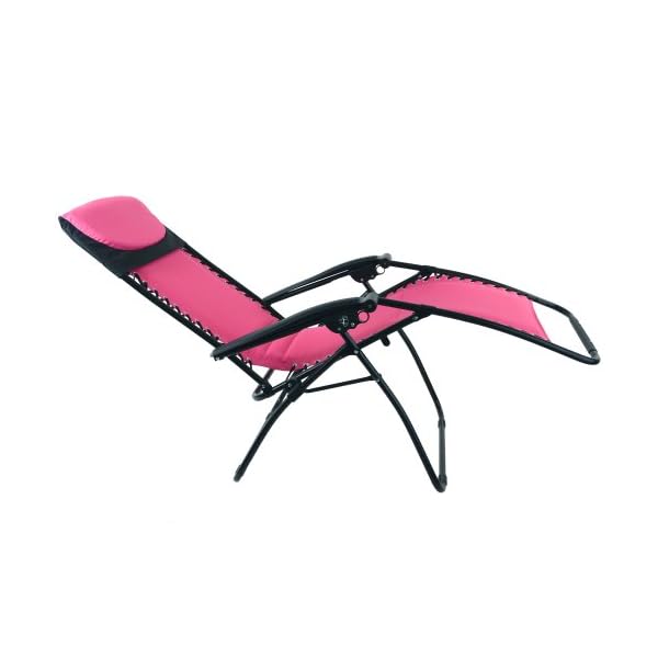 Azuma Padded Zero Gravity Recliner Chair Hot Pink