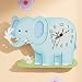 Produktbild Fantasy Fields Childrens Sunny Safari Kids Holz Wanduhr Elefant TD-12660A