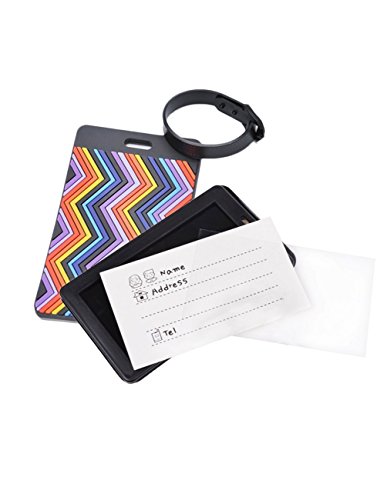 Set 4 Etichette Per Bagagli Con Cavo Acciaio - Scrivibili E Sicure - Foto 5