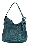  FREDsBRUDER Pepper Ledertasche Schultertasche Handtasche in deep petrol