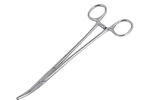 WUWYOUWL Forbici da toelettatura per animali domestici, accessori per il taglio di peli di cani di gatto, clip di bloccaggio per la pulizia dell'orecchio di animali domestici (16cm curvo)