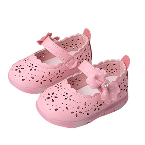 Babyschuhe,Amlaiworld Kleinkind Mädchen hohl Bowknot Sandalen beleuchteten weichen Sohlen Prinzessin Schuhe - 2
