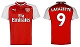 Heimtrikot (Home) 2017-2018 Trikot Kinder Arsenal London 2017-2018 Home - Lacazette 9 (164)