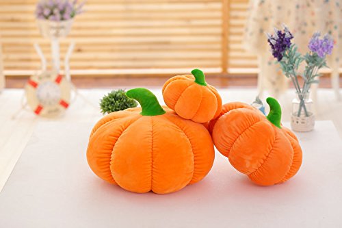 missley 3D Baumwolle Kürbis Kissen Überwurf Kissen Deko Kissen für Sofa Cute Cartoon Kürbis für Halloween Halloween Geschenk - 4