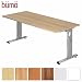 Produktbild BÜMÖ Stabiler Schreibtisch Höhenverstellbar 180 x 80 cm | Bürotisch in Eiche | Büroschreibtisch mit Höheneinstellung | Tisch für Büro in 9 Größen & 7 Dekoren