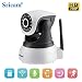 Produktbild Sricam HD 720P IP Kamera Wifi Überwachungskamera Innen Wlan P2P IR Nachtsicht Bewegungserkennung PTZ Mini CCTV SicherheitsKamera mit Mikrofon und Lautsprecher für Zuhause/Baby/Haustiere (Weiß)