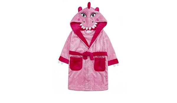 girls dinosaur dressing gown