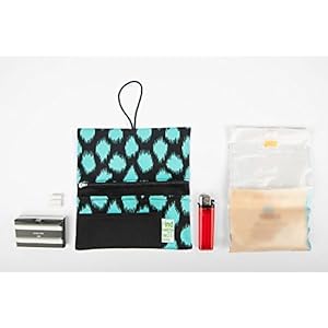 Tabaktasche mit 3 Fächer für Filter, Papier und Feuerzeug Animal Fluor