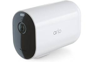 Arlo Pro 4 XL Telecamera Wi-Fi Esterno Senza Fili, 1 Anno Di Batteria, 2K HDR, 160° Visione Notturna Colori, Sirena, Rilevamento Movimento, Prova Arlo Secure Inclusa, 1 Telecamera, Bianca