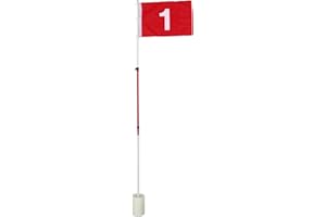 CLISPEED 1 Juego Asta De Bandera De Tres Secciones De Golf Suministros De Entrenamiento De Grupo Asta De Bandera De Competición Mini Poner Banderas Verdes Poste De Aluminio Tubo Portátil
