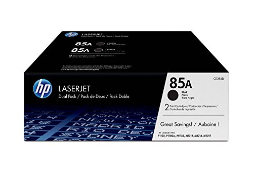 HP 85A 2er-Pack (CE285AD) Schwarz Original Toner für HP LaserJet Pro P1102, P1106, M1132 MFP, M1212nf MFP, M1217nfw MFP