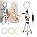 Produktbild EEEKit 5,7-Zoll-Ringlicht mit Stativ, Mini-LED-Kamera-Licht mit Handyhalter Desktop-LED-Lampe mit 3 Lichtmodi und 11 Helligkeit