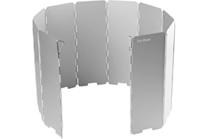 ‎FIRE-MAPLE Fire-Maple FMW-510 Windschutzscheibe Zusammenklappbarer Campingkocher Windschutz – Gasherd Windschirm aus 10 Platten für Camping, Picknick, Wanderkochfel