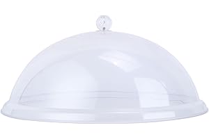 Luxshiny 1 Pz Campana di Alzatina per Dolci con Cupola Copertura dello Schermo Cupola di Copertura Alimentare Coperchio Trasparente del Piatto per Alimenti Copertura del Pasto Torta