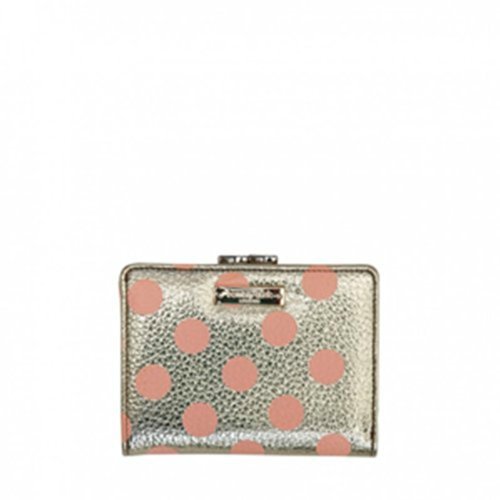 Preisvergleich Produktbild Strahler Ladies, Geldbörse, Gold mit rosa Punkten