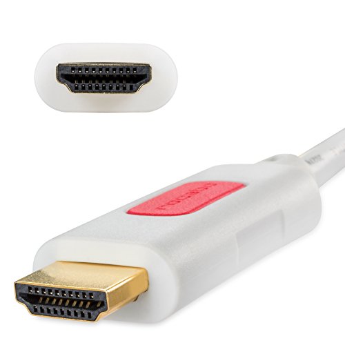 rocabo 1024 DisplayPort zu HDMI Kabel, Displayport (DP) auf HDMI, DisplayPort (Stecker M) zu HDMI (Stecker A), für PC, Computer, TV, Beamer, inkl. Audio-Übertragung, 1080p FULL HD, 2,00m, weiß - 7