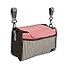 Produktbild Nexlook Spaziergänger Organizer Taschen Wagen Pram Cart Save Mama Infant Windel Taschen Wasser Flasche Windel Tasche mit Cup Halter für Telefon (rosa)