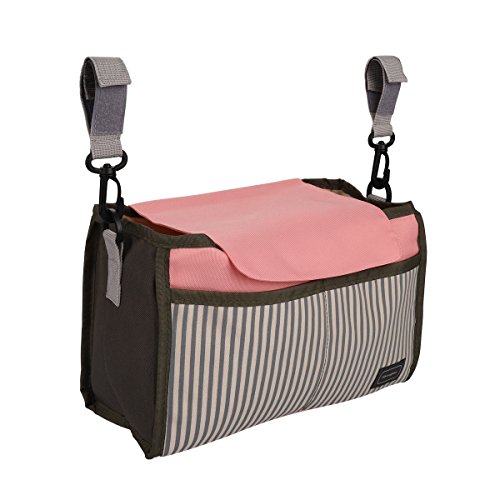 Preisvergleich Produktbild Nexlook Spaziergänger Organizer Taschen Wagen Pram Cart Save Mama Infant Windel Taschen Wasser Flasche Windel Tasche mit Cup Halter für Telefon (rosa)