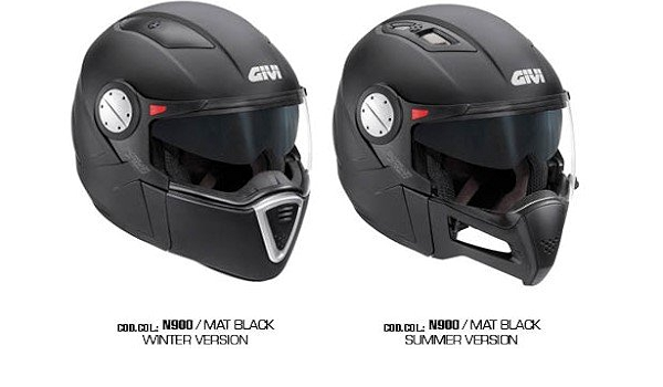 face off 3 in 1 helmet -Matt Black 